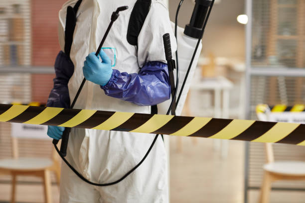 Professional Biohazard Cleanup technician working in Bostwick, GA